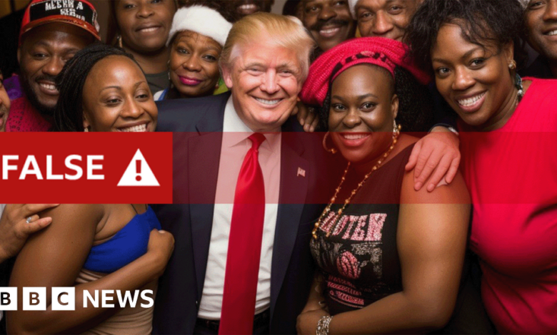 Trump supporters target black voters with faked AI images Trump supporters target black voters with faked AI images