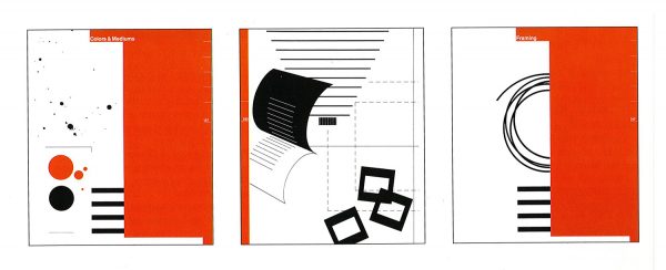Pages from catalog for A.I. Friedman, the art materials store. Designer/artist: Eli Kince; art director: Willie Kunz; design firm: Willie Kunz Associates.