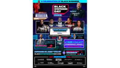 Black Entrepreneurs Day presented by Chase: A Celebration of Black Business Curated by Daymond John Streaming Live From the Apollo Theater, Thursday, Oct. 27