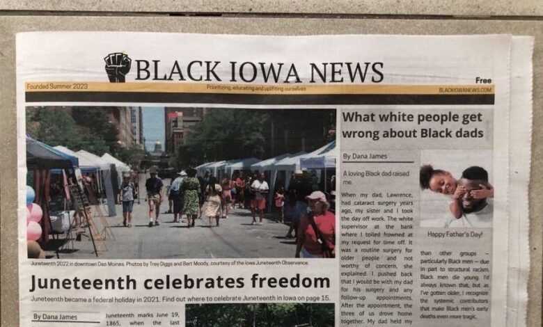 Black Iowa Newspaper publishes first edition Black Iowa Newspaper publishes first edition