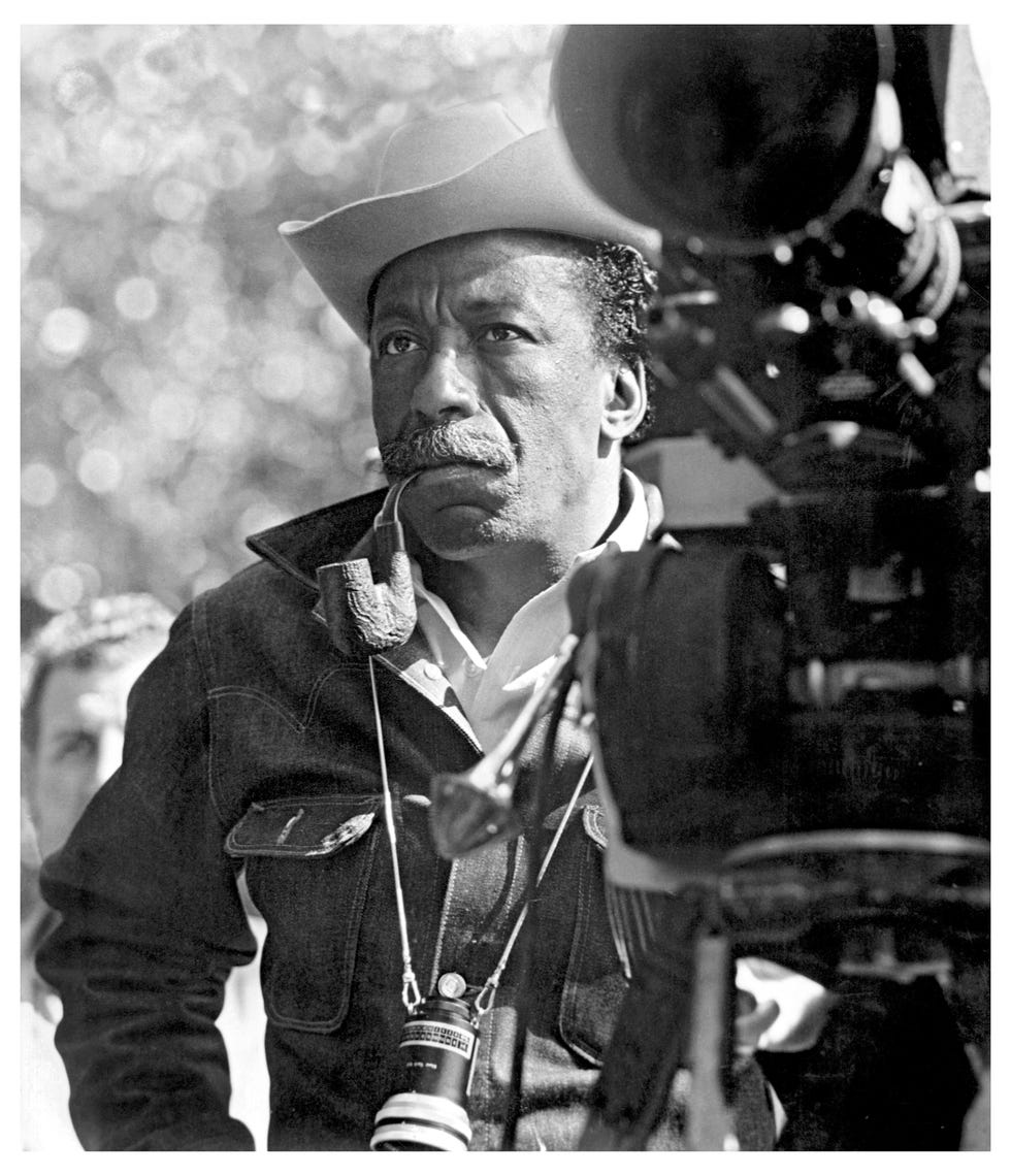 Gordon Parks directing the film 'The Learning Tree' in 1969